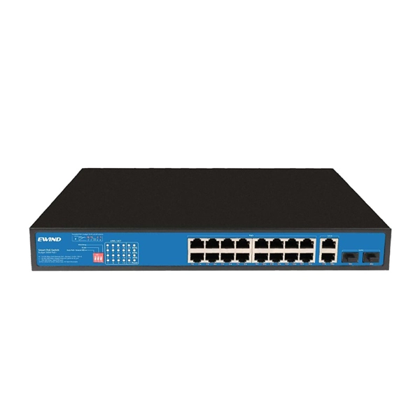 سوئیچ شبکه 16 پورت POE مدل EW-S1820CG-AP